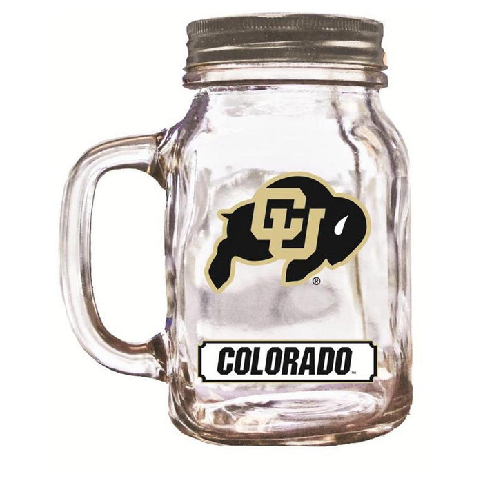 16Oz Mason Jar Colorado Buffalos