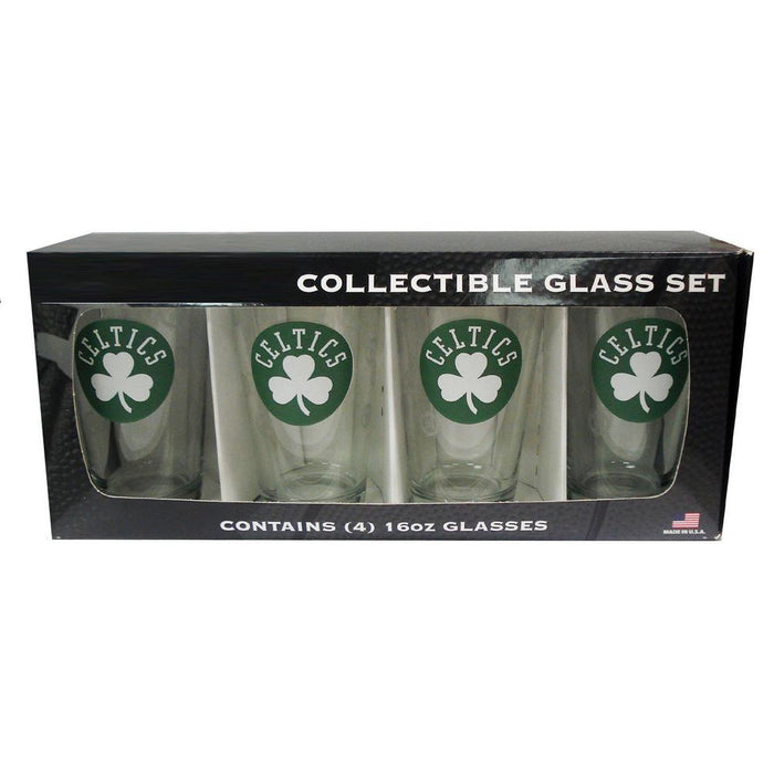 4 Pack Pint Glass NBA - Boston Celtics
