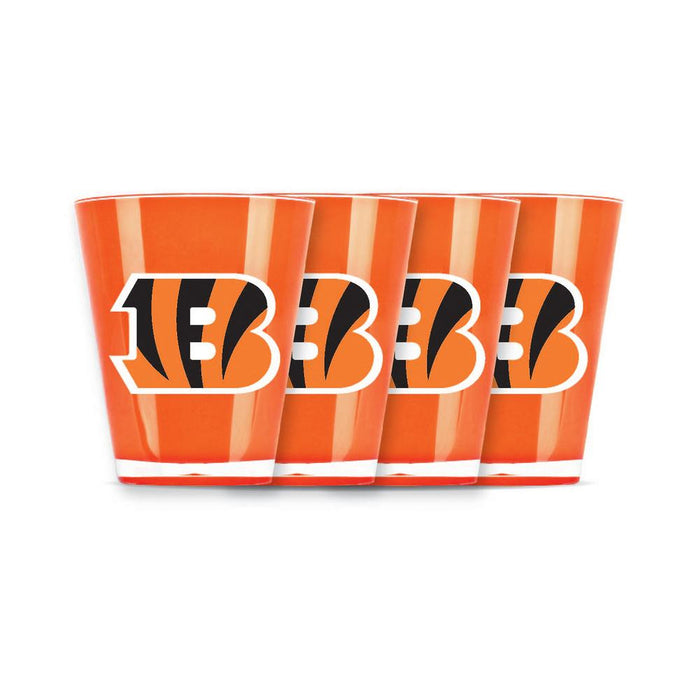 4 piece shot glass set - Cincinnati Bengals