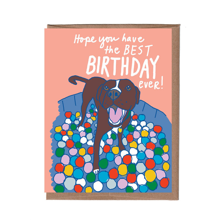 Ball Pit Birthday Card
