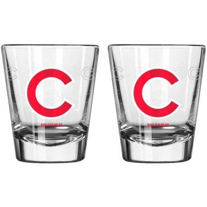 Boelter 2pk Shot Glass-Chicago Cubs