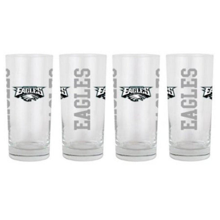 Boelter NFL Philadelphia Eagles 4 pack Beverage Glass Set