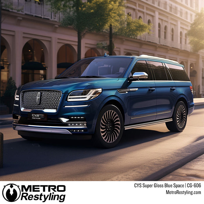 blue suv wrap