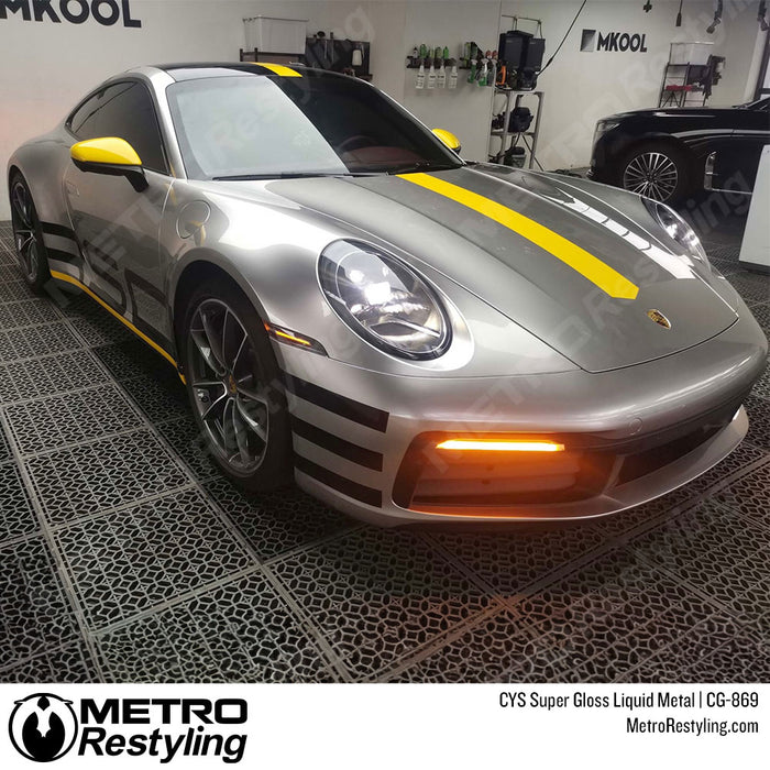 liquid metal gray wrap