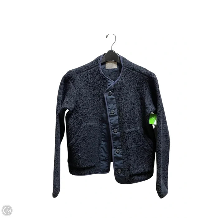 Jacket Fleece By Everlane In Navy, Size: Xs