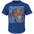 Majestic New York Islanders Wild Double Minor T-Shirt - Royal Blue  Large