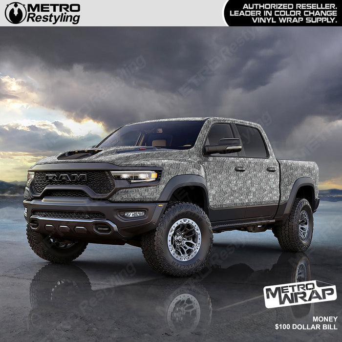 Metro Wrap $100 Dollar Bill Vinyl Film