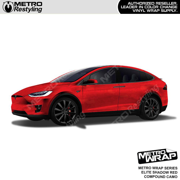 Metro Wrap Compound Elite Shadow Red Camouflage Vinyl Film