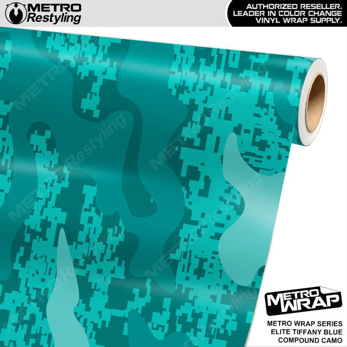 Metro Wrap Compound Elite Tiffany Blue Camouflage Vinyl Film