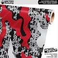 Metro Wrap Compound Red Tiger Camouflage Vinyl Film