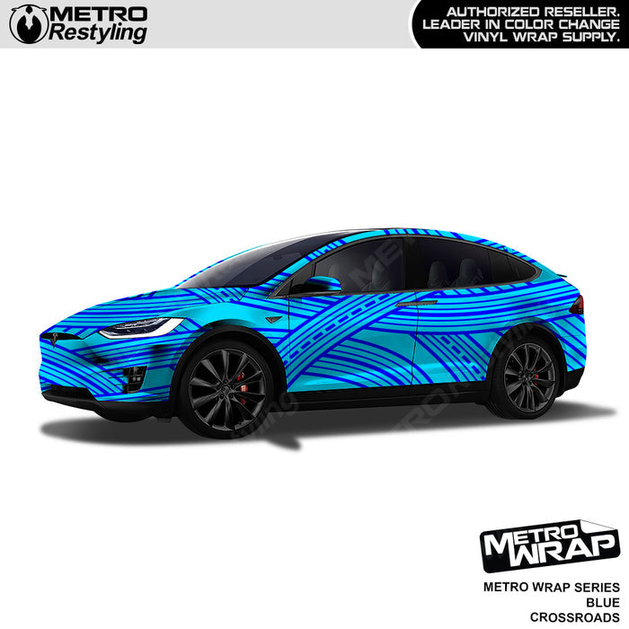 Metro Wrap Crossroads Blue Vinyl Film