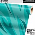 Metro Wrap Fun Stripe Elite Tiffany Blue Camouflage Vinyl Film