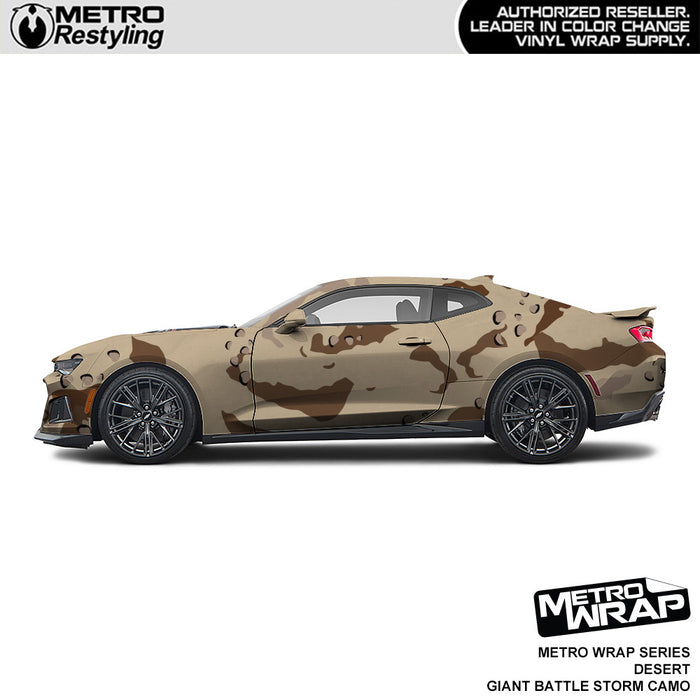 Metro Wrap Giant Battle Storm Desert Camouflage Vinyl Film