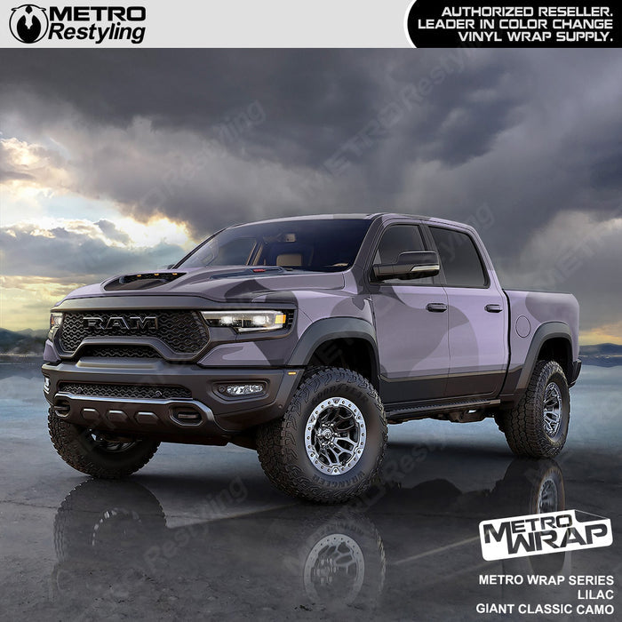 Metro Wrap Giant Classic Lilac Camouflage Vinyl Film