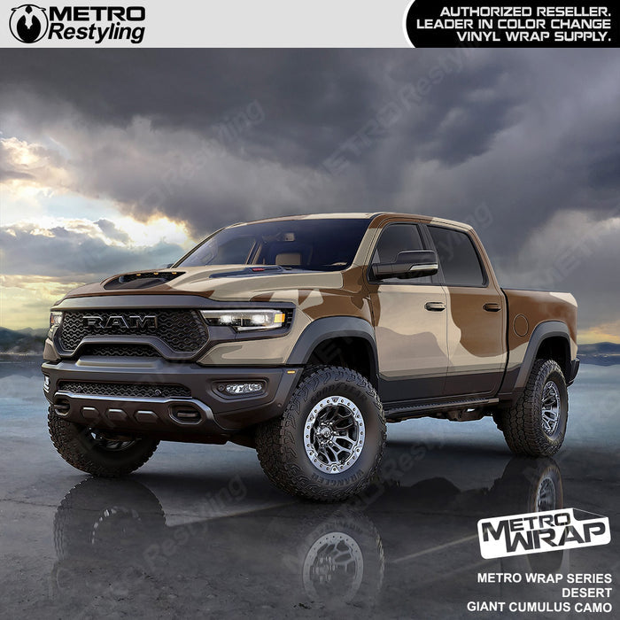 Metro Wrap Giant Cumulus Desert Camouflage Vinyl Film