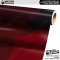 Metro Wrap Giant Cumulus Vampire Red Camouflage Vinyl Film