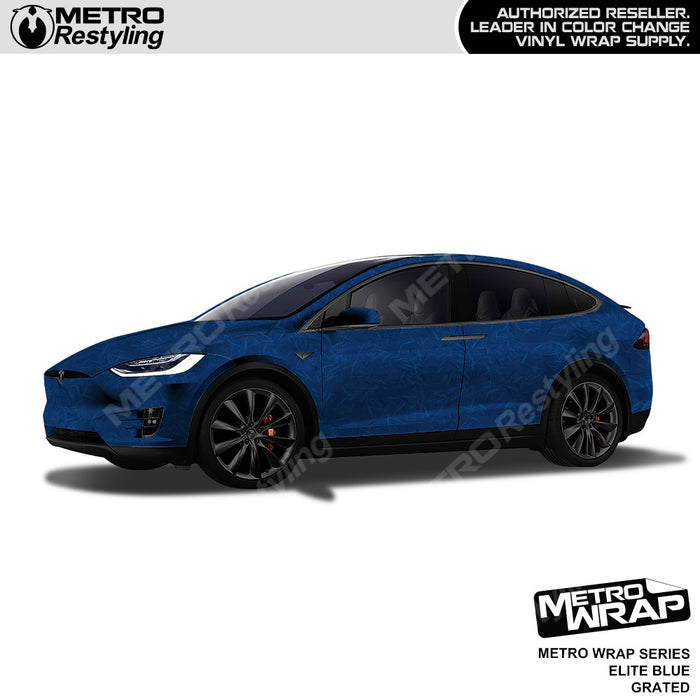Metro Wrap Grated Elite Blue Car Wrap
