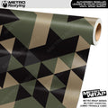 Metro Wrap Jumbo Triangle Militant Charcoal Camouflage Vinyl Film