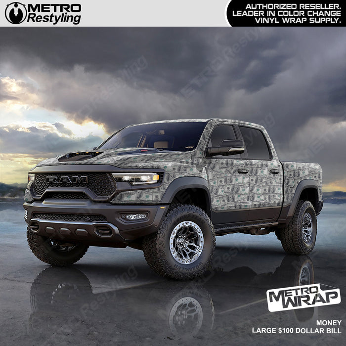 Metro Wrap Large $100 Dollar Bill Vinyl Film