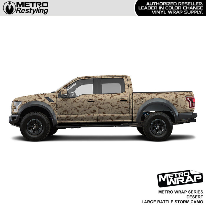 Metro Wrap Large Battle Storm Desert Camouflage Vinyl Film