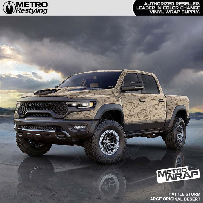 Desert Camo Truck Wrap