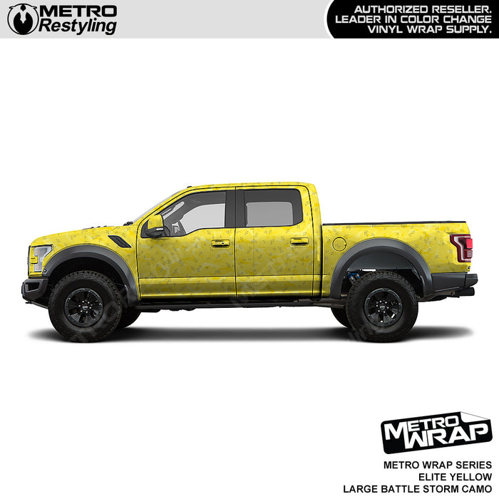 Metro Wrap Large Battle Storm Elite Yellow Camouflage Vinyl Film