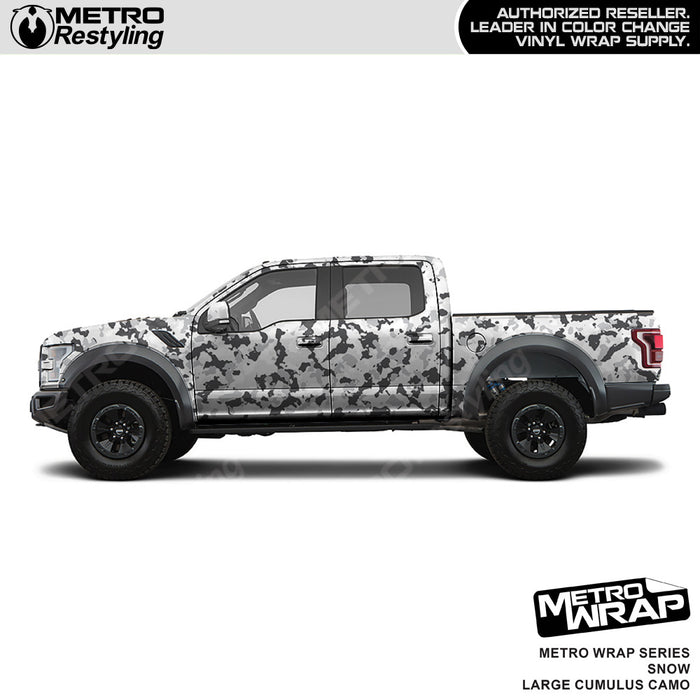 Metro Wrap Large Cumulus Snow Camouflage Vinyl Film
