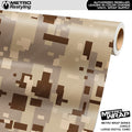 Metro Wrap Large Digital Desert Camouflage Vinyl Film