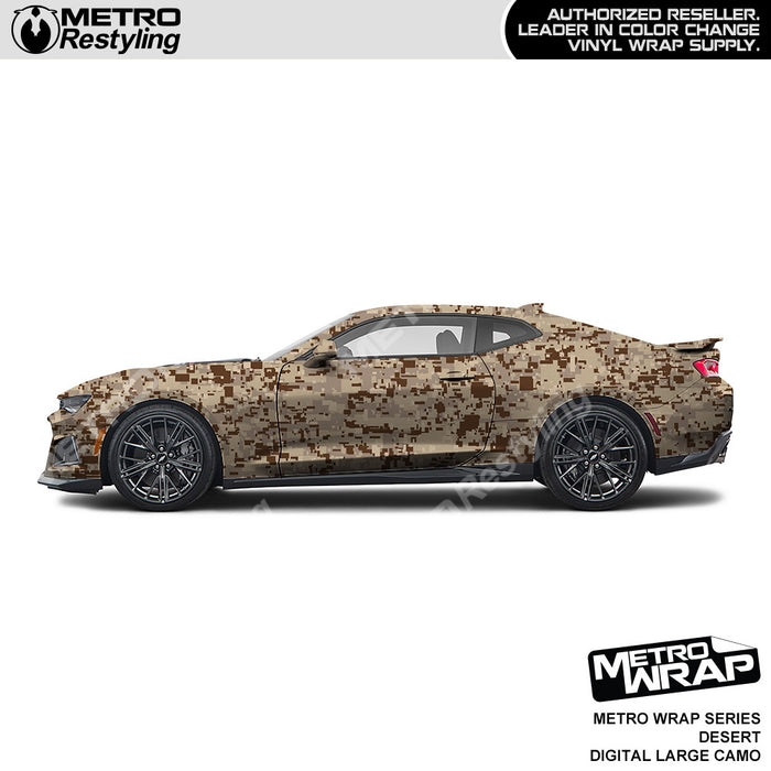 Metro Wrap Large Digital Desert Camouflage Vinyl Film