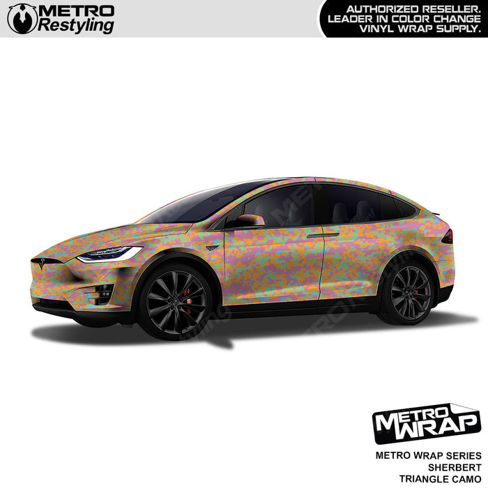 Metro Wrap Triangle Sherbert Camouflage Vinyl Film