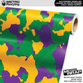 Metro Wrap Mini Cumulus Mardi Gras Camouflage Vinyl Film