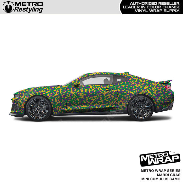 Metro Wrap Mini Cumulus Mardi Gras Camouflage Vinyl Film