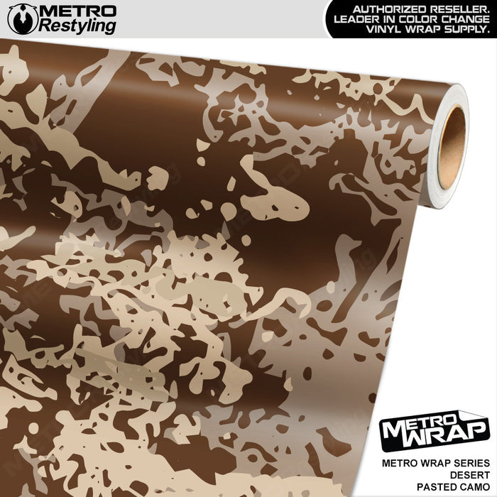 Metro Wrap Pasted Desert Camouflage Vinyl Film
