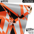 Metro Wrap Sharp Orange Tiger Camouflage Vinyl Film