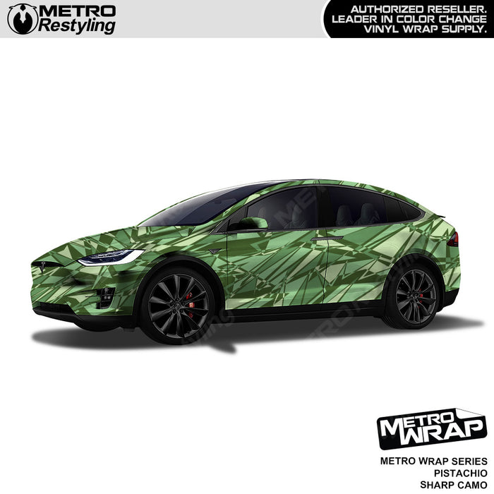Metro Wrap Sharp Pistachio Camouflage Vinyl Film
