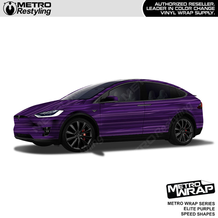 Metro Wrap Speed Shapes Elite Purple Vinyl Film