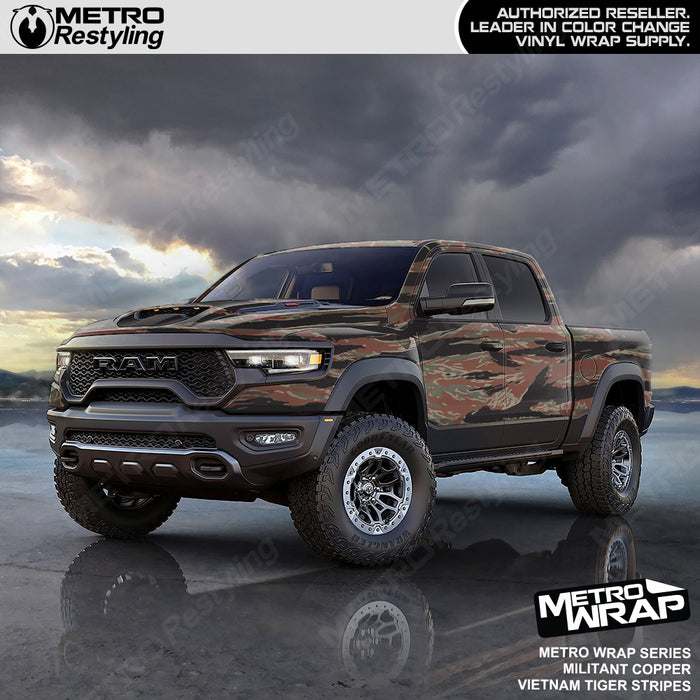 Vietnam Tiger Stripe Militant Copper Truck Wrap