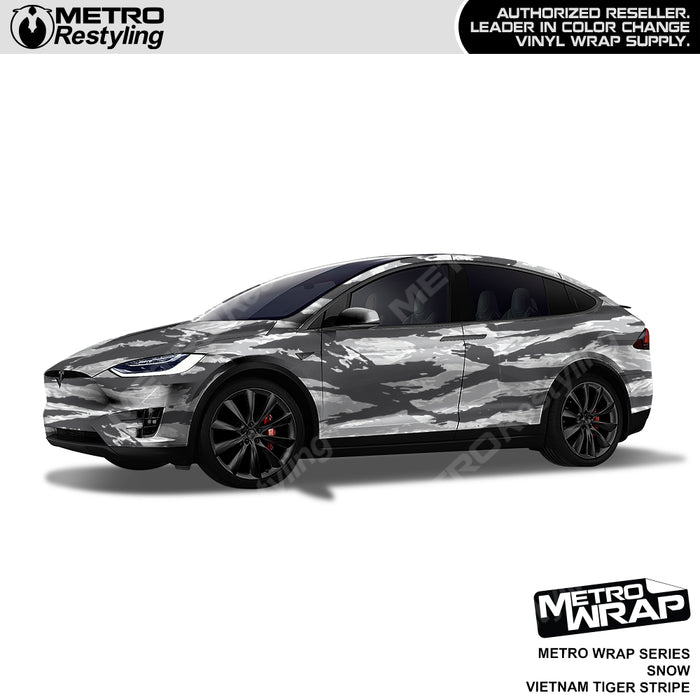 Vietnam Tiger Stripe Snow Car Wrap