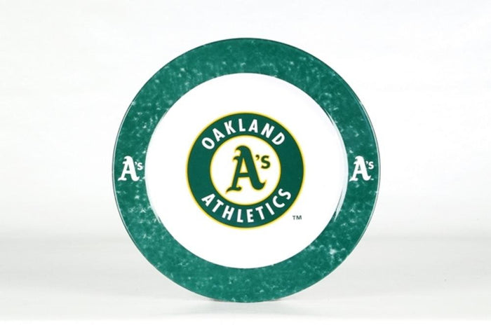 MLB Oakland Athletics 4 Piece Dinner Plate Set