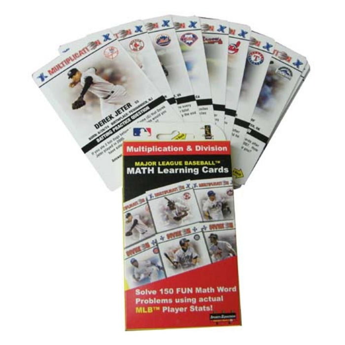 MLB Stats Math Learning Cards - Multiplication & Division