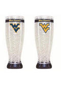 NCAA West Virginia Crystal Pilsner Glass