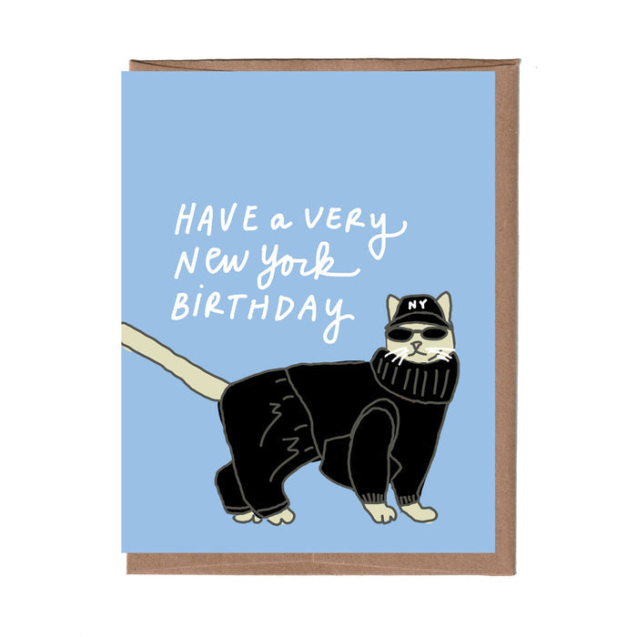 NYC Cat Birthday Card
