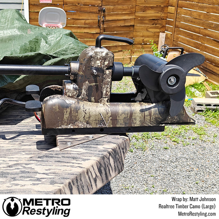 realtree boat motor wrap