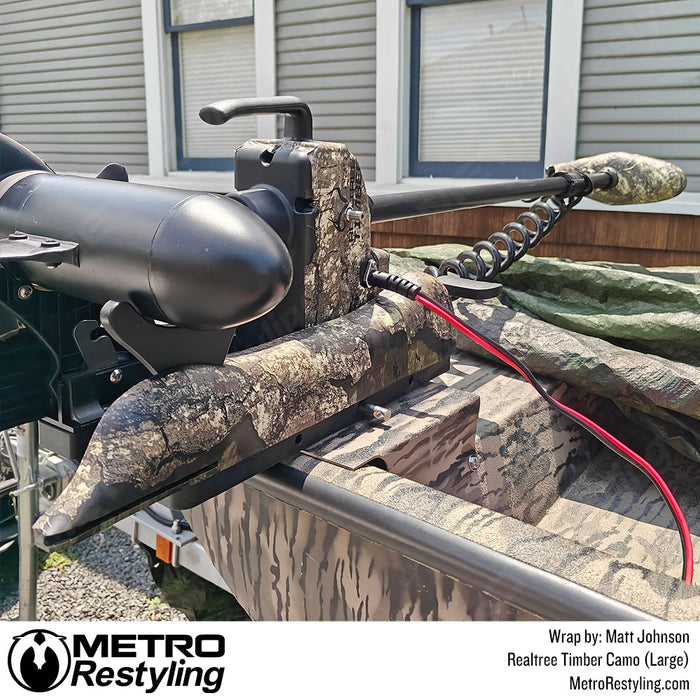 realtree boat motor wrap