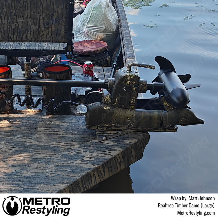 realtree boat motor wrap