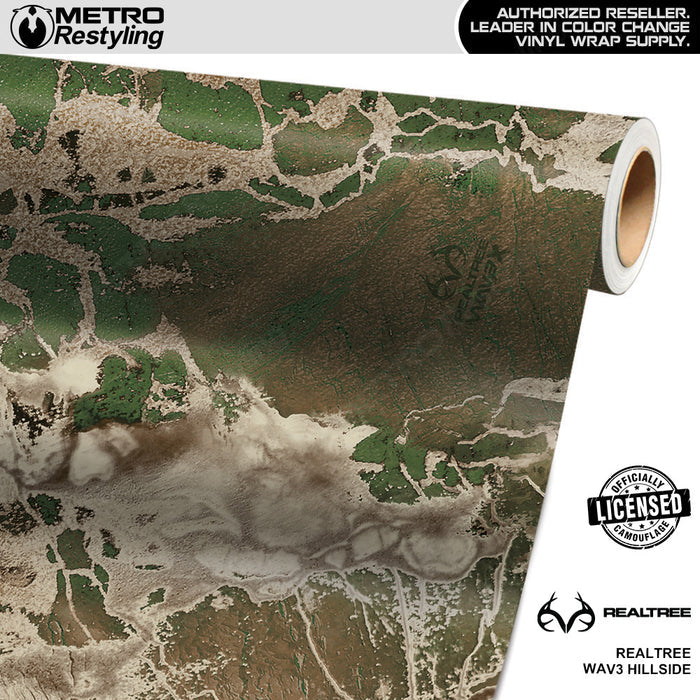 Realtree WAV3 Hillside Camo Vinyl Wrap Film