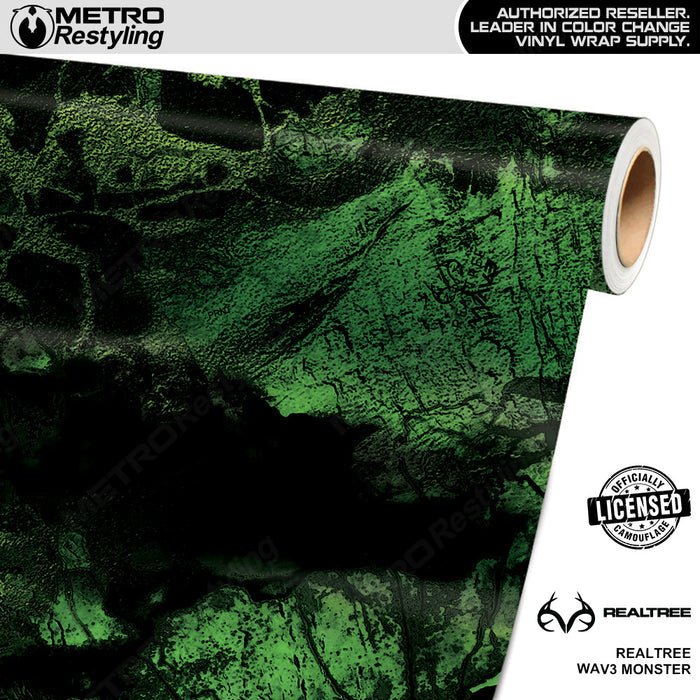 Realtree WAV3 Monster Camo Vinyl Wrap Film