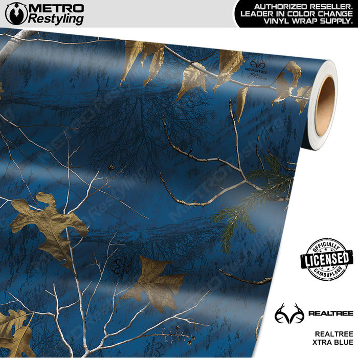 Realtree XTRA Blue Camouflage Vinyl Wrap Film