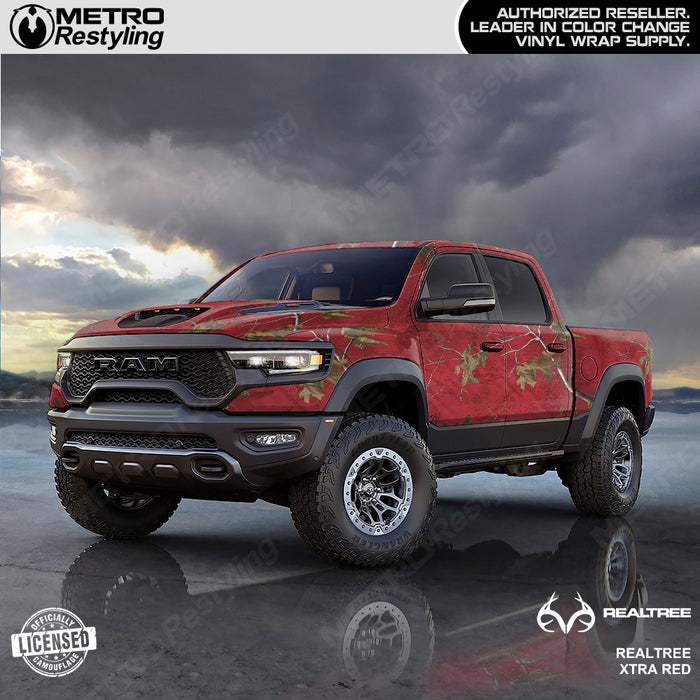 Realtree XTRA Red Camouflage Vinyl Wrap Film
