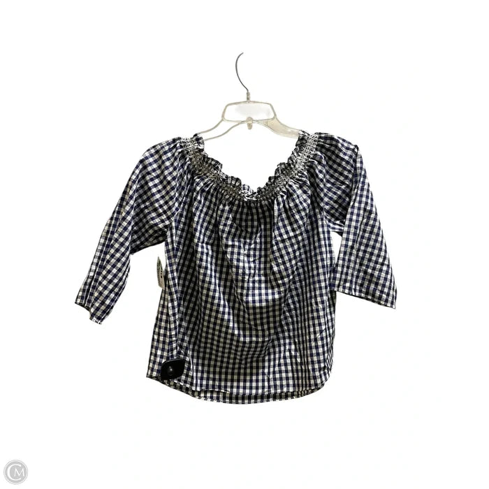 Top Short Sleeve By Madewell In Blue, Size: Xxs